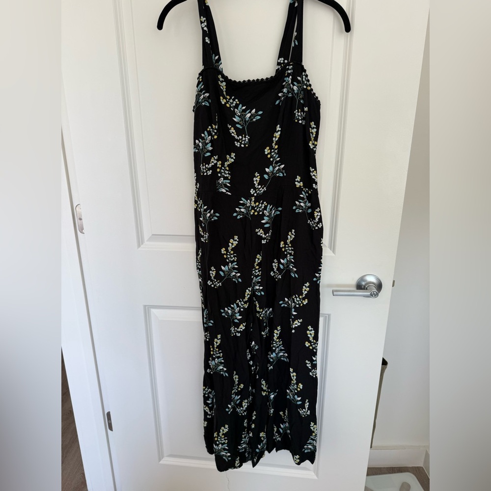 Black Floral Jumpsuit